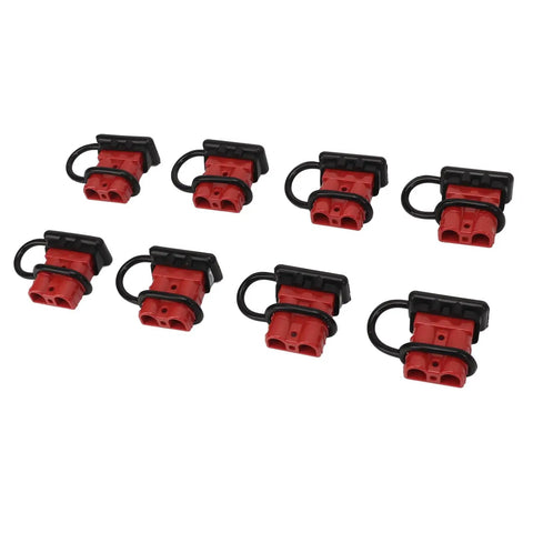 Fauitay 50A Quick Battery Connector Plug Kit with Rubber Sleeve For High Conductivity Wiring In RV Tractor Solar Systems Up To 36V Heavy Duty Power Link, 8 plugs