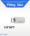 Stainless Steel 316 Pipe Fitting One Eighth Inch Female NPT Coupling For Water And Boat Lines Beefy Marine Grade Heavy Duty