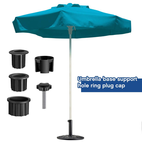 Patio Umbrella Base Ring Plug Set With Hole Bases In 1.25 In 1.5 In And 1.9 In For Replacement Parts Pack Includes M8 40 Mm Screws.