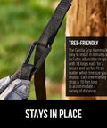Durable Camping Hammock Built Tough With Heavy Duty Tree Straps Holds Up To 500 Lbs Steel Carabiners For A Secure Hang