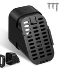 Type B Downspout Extensions for 3x2 and 4x3, Removable Gutter Cover With Diverter, Leaf Guard And Splash Guard, Outlet Filter in black