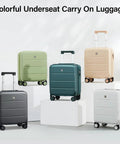 Variety of 16 Inch Underseat Carry On Luggage With Spinner Wheels Hard Shell Suitcase For Airline Approved TSA Travel Gear