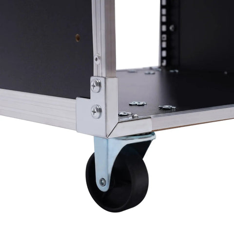 12U Heavy Duty Portable AV Rack With Smooth Operator Rolling Locking Casters And Badass Metal Cabinet For Indoor KTV Studios And Conference Rooms Built Different To Handle Every Setup You Dream Up