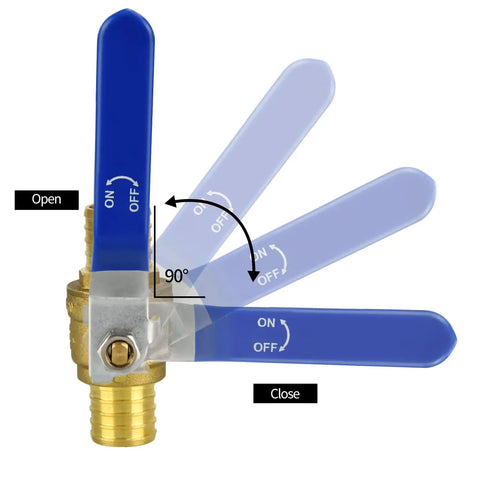 4 Pack 1 Inch PEX Brass Full Port Ball Valves For Water And Heating Circulation No Lead Certified Brass Shut Off Valves