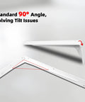 Heavy Duty 20 Inch L Shelf Brackets With 880 Lb Load Capacity, 1/5 Inch Thick Steel, 90 Degree Metal Shelf Brackets