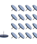 Heavy Duty Furniture Glides 80 Pack Smooth Cruise Leg Pads With Tapered Nail Feet, set of circular pads for floor protection.
