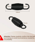 Heavy Duty Recliner Springs 12 Turn Extension Springs 1.9 Inch Furniture Hardware Pack Of Ten showing measurements with black coil springs.