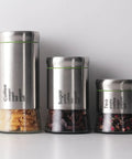 600 Milliliter Airtight Glass Coffee Storage Jar With Stainless Steel Lid Locks In Aroma For Beans Grounds Tea And Nuts Keeping Your Kitchen Stash Crisp And Secure While Boosting Your Daily Home Setup Game, displayed with pasta, sugar, and tea.