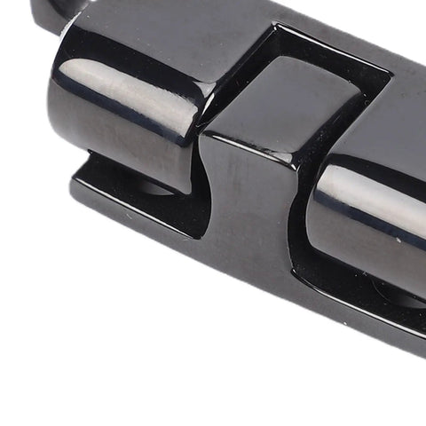 Close-up of Double Ball Roller Cabinet Door Catch Kit With Adjustable Tension Roller, stainless steel black painted finish