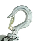 Close-up of the hook of a Compact Manual Lever Hoist With Aluminum Alloy Shell for secure lifting and stabilization.