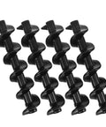 Chocolate Fountain Spiral Shaft Replacement Kit Four Piece Plastic Spiral Structure For Smooth Continuous Operation And Easy Maintenance Compatible With Various Chocolates For Home Parties And Family Gatherings, black plastic