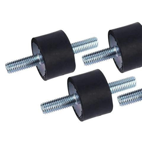 Built Tough Rubber Mount Damper With Metal Bonded Rubber For Vibration Control On Air Compressors And Engine Pumps Reducing Noise Vibration And Shock M8 Threaded Stud Mount Durable Anti Vibration Isolation For Equipment Protection, M8 stud rubber damper set
