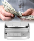 High Speed Money Counter With UV MG WM MGF Detection and Built In Magnifier Scale Banknote Verifier for currencies in use.