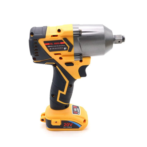 Beast Torque 500 Foot Pounds 20V Cordless Half Inch Brushless Impact Wrench With 4 Speed Settings side view