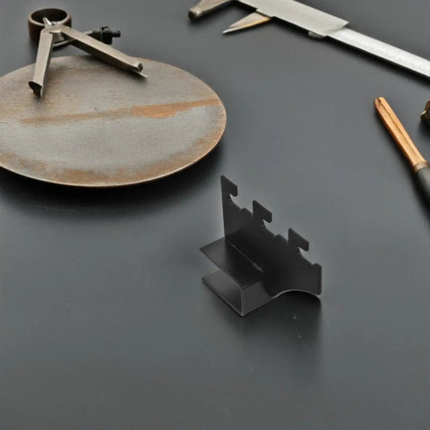 Heavy Duty Stainless Steel Shelf Brackets Black Square Tube Supports 2 Pack Built Tough Deformation Resistant Easy Install No Fuss