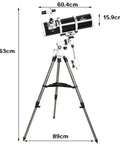 130mm Reflector Telescope With Equatorial Mount For Beginners Featuring 5 Inch Aperture And High Transmission Optics German Tech