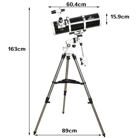 130mm Reflector Telescope With Equatorial Mount For Beginners Featuring 5 Inch Aperture And High Transmission Optics German Tech