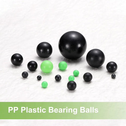 200 Pcs Polypropylene Plastic Bearing Balls 5Mm Solid Mini Spheres G2 Precision Low Friction gear replacement hardware in black and green