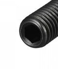 Close-up of Ball Point Set Screws M8 X 30mm High Carbon Steel Spring Hex Socket Grub Screw showing hex socket opening.