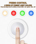 Finger pressing Wireless 16 Color Changing LED Puck Lights Kit 12 Pack Under Cabinet Closet Lighting With remote dimming.