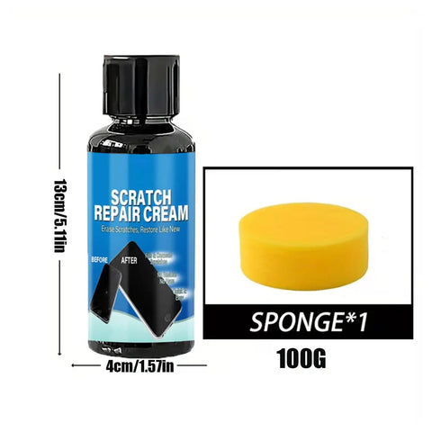 Phone Screen Scratch Remover Kit 100g Gentle Polishing Cream For Glass Screens And Metal Frames With Sponge Quick Fix