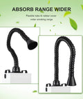 Powerful 120W Solder Fume Extractor With 194 CFM Suction 3 Stage Filter, flexible tube and rubber cover detail
