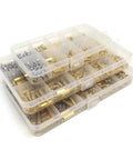 Pro Grade Solid Brass And Copper Hex Standoff And Spacer Kit For PCB Mounts M2.5 M3 M4 510/680/1700pc Assortment With Pillars Nuts Screws For Reliable Electronics Assembly, clear organizer box