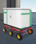 All Terrain Furniture Dolly Six Piece Set With 10 Inch Inflatable Deep Tread Wheels And Carbon Steel Frame Built For Heavy Duty Moves Of Up To 1200 Pounds In Warehouses Garages Or Home Workshops, under cabinet