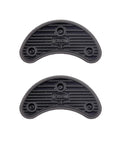 Straight Up Durable Rubber Shoe Sole Pads Anti Slip Heel Tip Replacements Pro Move Non Skid Traction For All Day Wear Beefy Exact 45 mm Fit Two Pack No Cap Secure Hold, showing two black rubber heel tips.