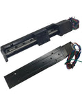 Slide Table Kit For CNC Systems With T Type Linear Guide Rail Stage 50mm Stroke And 6mm Pitch Electric Linear Stage Pro Grade Precision Ball Transmission Heavy Duty Load For Smooth And Accurate Milling, black motorized slide rail with wiring