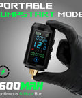 Wireless Tattoo Battery Pack 1600mAh Ultra Light 55g Portable Power Supply For Beginners RCA Compatible Cordless Ink Sessions Ideal For Studio Conventions And On The Go, hand-held black unit