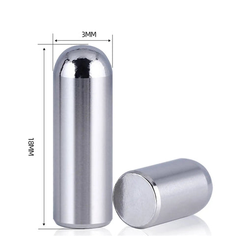 Premium 304 Stainless Steel Cylindrical Dowel Pins For Woodwork Plus Machinery Locating And Alignment Tasks In M8 M10 And M12 Sizes with smooth round heads and flat chamfered ends