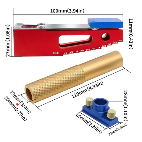 Heavy Duty Bench Dog Hold Down Clamp For Workbench And Desktop Woodworking Pro Grade Adjustable Pressure Ranges parts with measurements