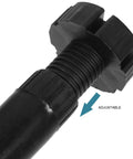 Close-up of 4 Pack Adjustable Cabinet Feet For Furniture And Cabinets Black ABS Plastic Thickened Reinforced Design.