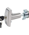 Heavy Duty Aluminum Alloy Vending Machine Lock With Keys And T Handle For Candy Snack Soda Machines Chrome Plated Surface Rust Resistant