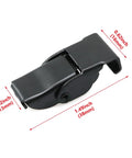Black Stainless Steel Draw Toggle Buckle 2 Pack 40x16mm Beefy Heavy Duty Spring Loaded Hook Type Box Latch