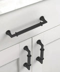 Six Pack 5 Inch Matte Black Cabinet Handles For Kitchen Cabinets And Cupboards, Durable Metal Drawer Pulls Hardware, Modern Satin Black Finish
