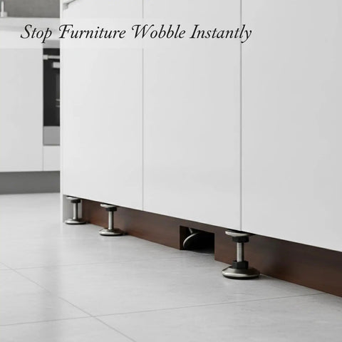 Adjustable Furniture Leveling Feet With Mounting Nuts For Sofas And Cabinets On Uneven Floors 0.4 To 1.2 Inch Range Durable PP