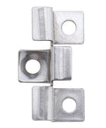 100 Pieces Decking Hidden Spacer Fasteners Board Clips With Self Tapping Screws Stainless Steel DIY Hardware, top view
