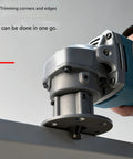 Heavy Lift Aluminum Alloy Grinder Chamfer Tool With Ergonomic Grip For Crisp Precision Tapering and Rock Solid Construction to Cut Through Metal Like Butter For Slick Finish in use, trimming edges.