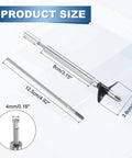 RC Boat Drive Shaft Set With Two Beefed Up Pro Grade Propellers And Coupling Joint Includes 12.5 Cm Shaft 8 Cm Sleeve 3.6 Cm Propellers Fits 4 Mm Motor Shaft DIY Upgrade Kit For Strong Reliable Performance product dimensions