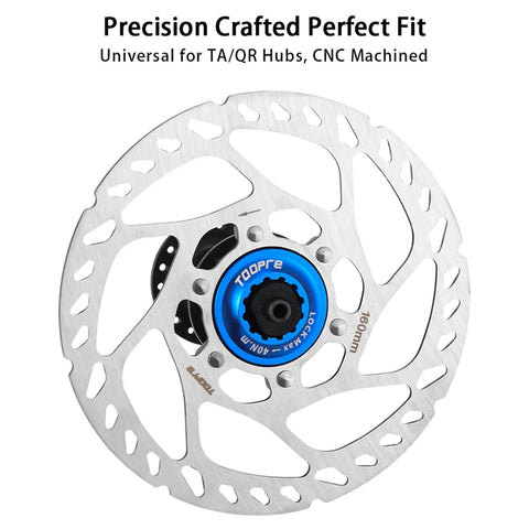 Centerlock Rotor Lockring For Disc Brakes Internal Spline CNC Aluminum Built Tough Lock Ring For 9mm QR And 12mm Thru Axle Hubs
