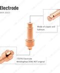 Electrode And Tip Nozzle Replacement Kit For Airforce 27i 40i Plasma Cutter XT30R XT40R Torch Includes 5 Electrodes 5 Tips 30A