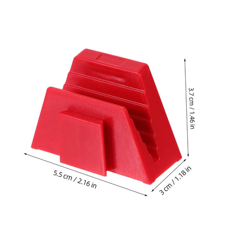 12 Piece Modular Wrench Organizer Tray for Workbenches Space Saving Tool Holder That Keeps Garden Wrenches and Hand Tools Easy To Grab And Go Plastic Construction Durable Quick Access And Neat Organization, red tray with 5.5x3x3.7 cm dimensions.