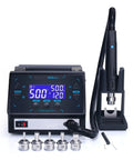 Pro Grade 1000W Desoldering Hot Air Soldering Station With Intelligent Display For PCB BGA Rework And Chip Repair, pictured with accessories