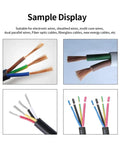 Sample display of various sheathed wire types for AOXHUGB Automatic Computer Cable Cutting And Stripping Machine.