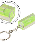Green for bullseye Square for spirit Level Bubble Inclinometer for PTZ with keychain, useful for precise measurements.