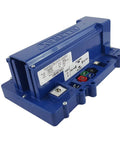 SR48500 DC Motor Controller 12 To 48 Volt 500 Amp Peak with blue ABS enclosure and multiple connection ports.