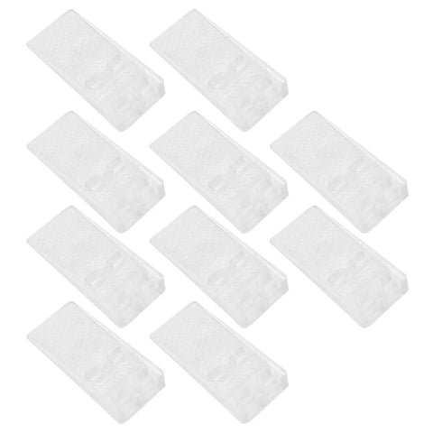 Transparent Door Stopper Set Of 10 Non Slip Holders For Home And Office High Friction Quadrate Shape No Tools Needed Install