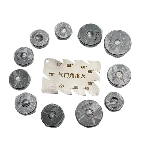 Universal 23-40mm Valve Seat Grinding Wheel Kit For Cars And Bikes Sturdy Diamond Repair Tools You Can Fix Minor Engine Mishaps Yourself With Ease, angle gauge and grinding wheels